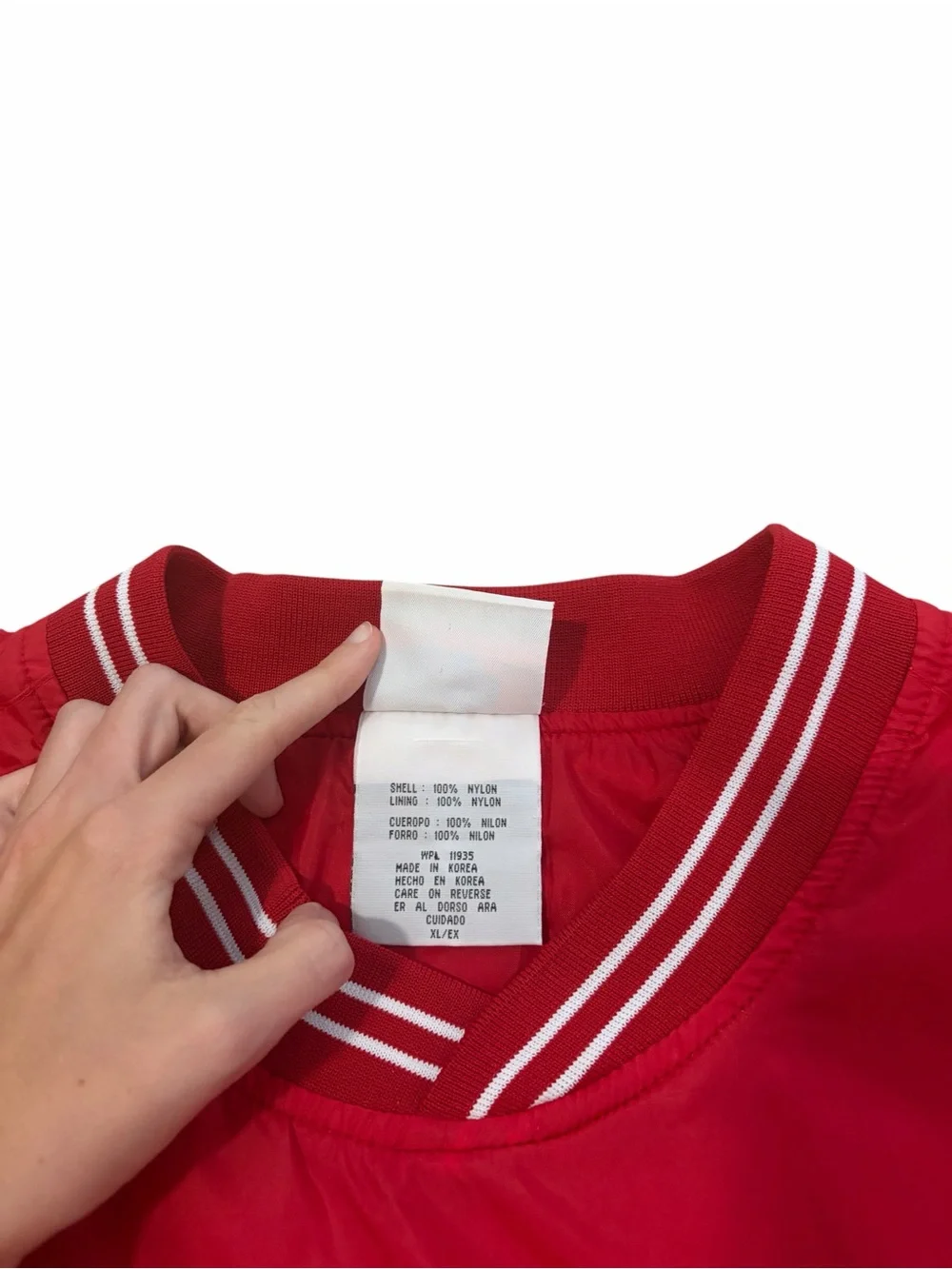 VTG Simply For Sports Indiana Hoosiers IU Windbreaker Pullover Adult XL Nylon